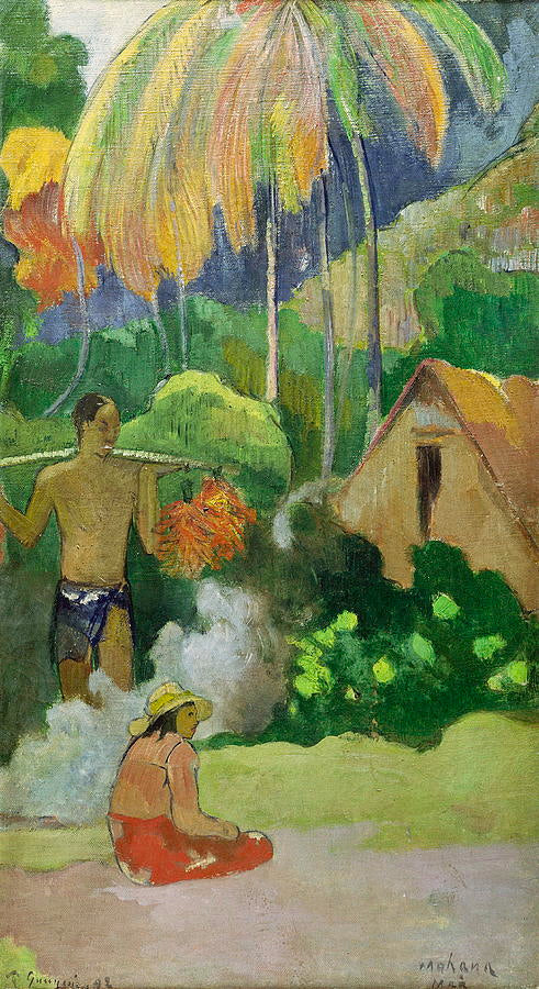 Paysage à Tahiti - Paul Gauguin - Reproductions de tableaux et peintures haut de gamme