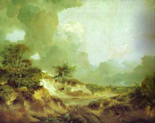 Landscape with Sandpit - Thomas Gainsborough - Reproductions de tableaux et peintures haut de gamme