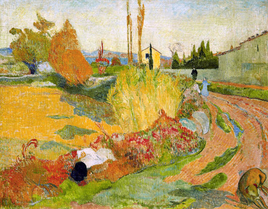 Paysage près d'Arles - Paul Gauguin - Reproductions de tableaux et peintures haut de gamme