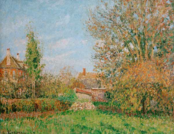 Automne à Éragny - Camille Pissarro - Reproductions de tableaux et peintures haut de gamme