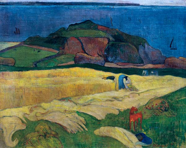 La récolte au bord de la mer - Paul Gauguin - Reproductions de tableaux et peintures haut de gamme