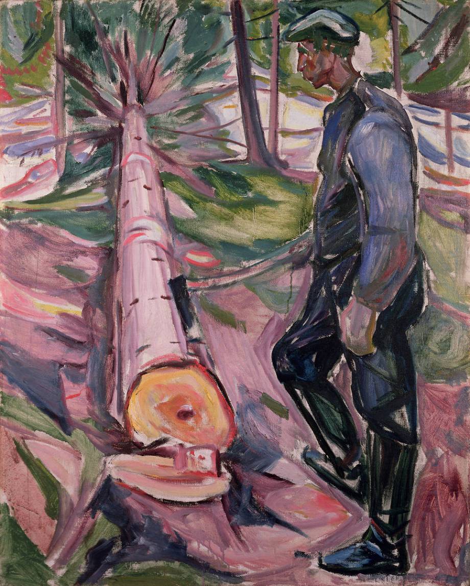 Le Bûcheron - Edvard Munch - Reproductions de tableaux et peintures haut de gamme