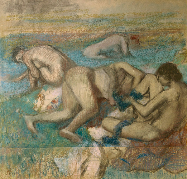 Les Baigneuses - Edgar Degas - Reproductions de tableaux et peintures haut de gamme