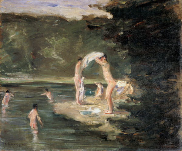 Garçons baignant - Max Liebermann - Reproductions de tableaux et peintures haut de gamme