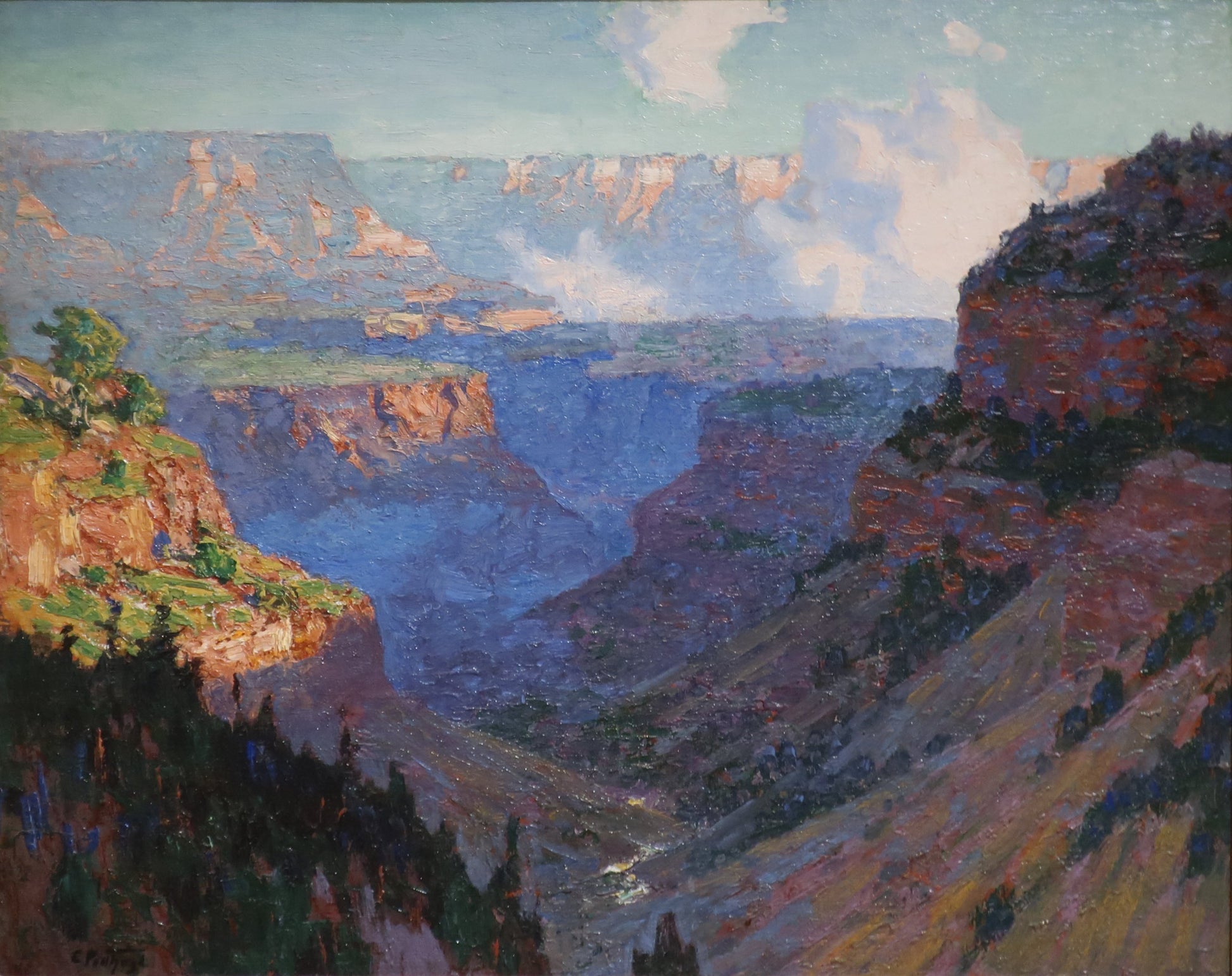 Looking Across the Grand Canyon - Edward Henry Potthast - Reproductions de tableaux et peintures haut de gamme