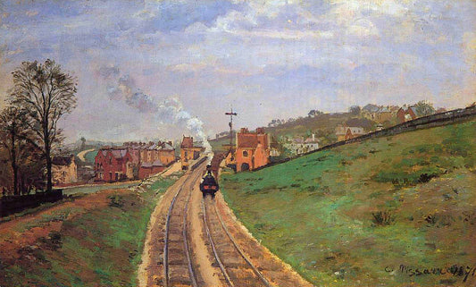 Gare de Lordship Lane, Dulwich - Camille Pissarro - Reproductions de tableaux et peintures haut de gamme