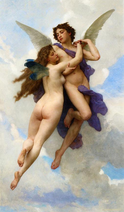 Amour et Psyché - William Bouguereau - Reproductions de tableaux et peintures haut de gamme