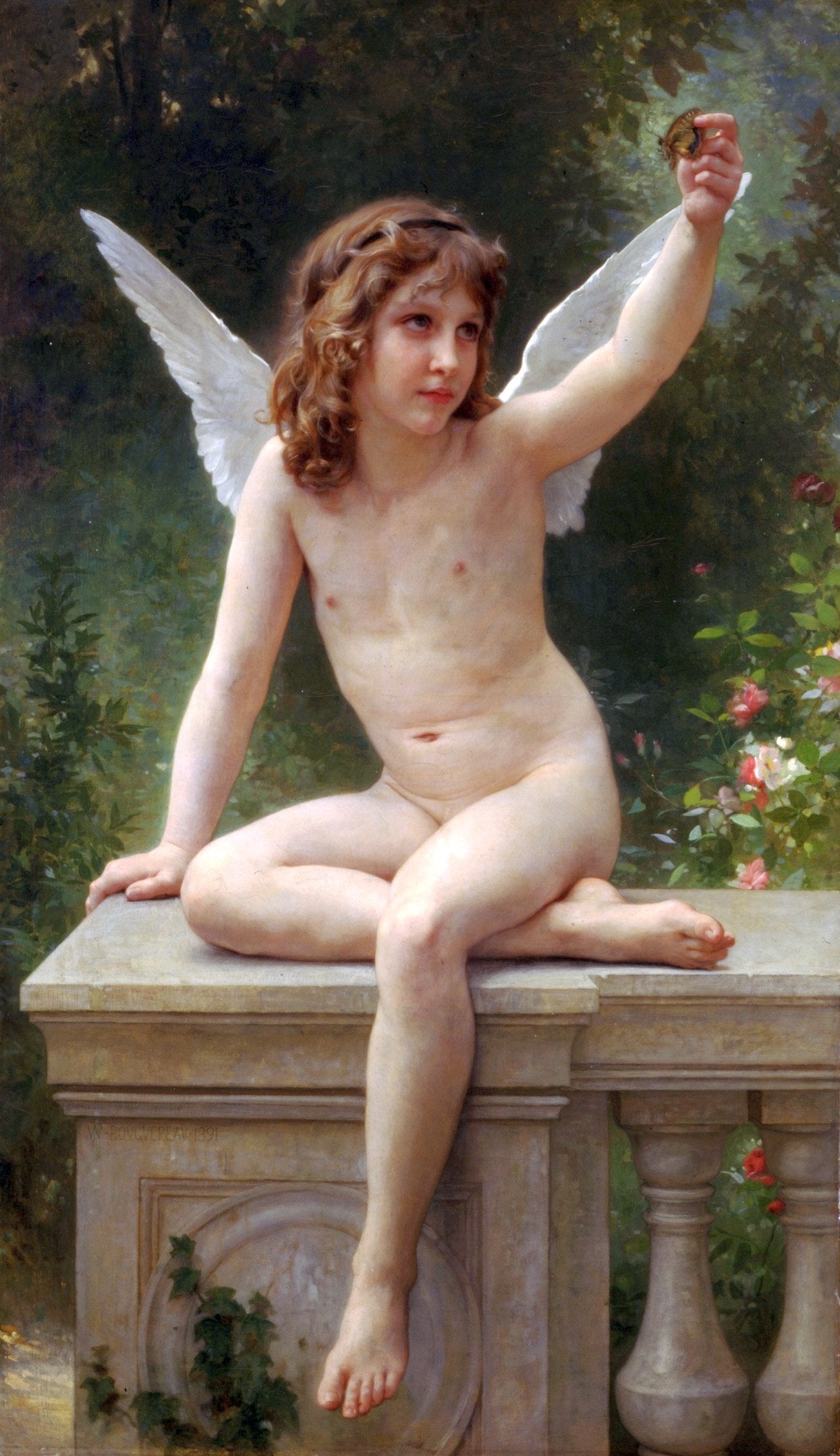 L'amour dans le look - William Bouguereau - Reproductions de tableaux et peintures haut de gamme