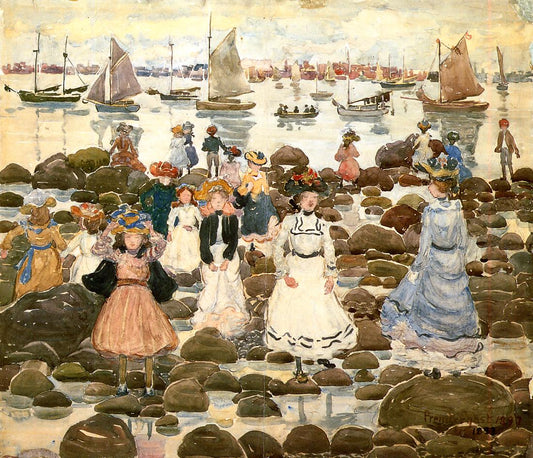 Low Tide, Beachmont - Maurice Prendergast - Reproductions de tableaux et peintures haut de gamme