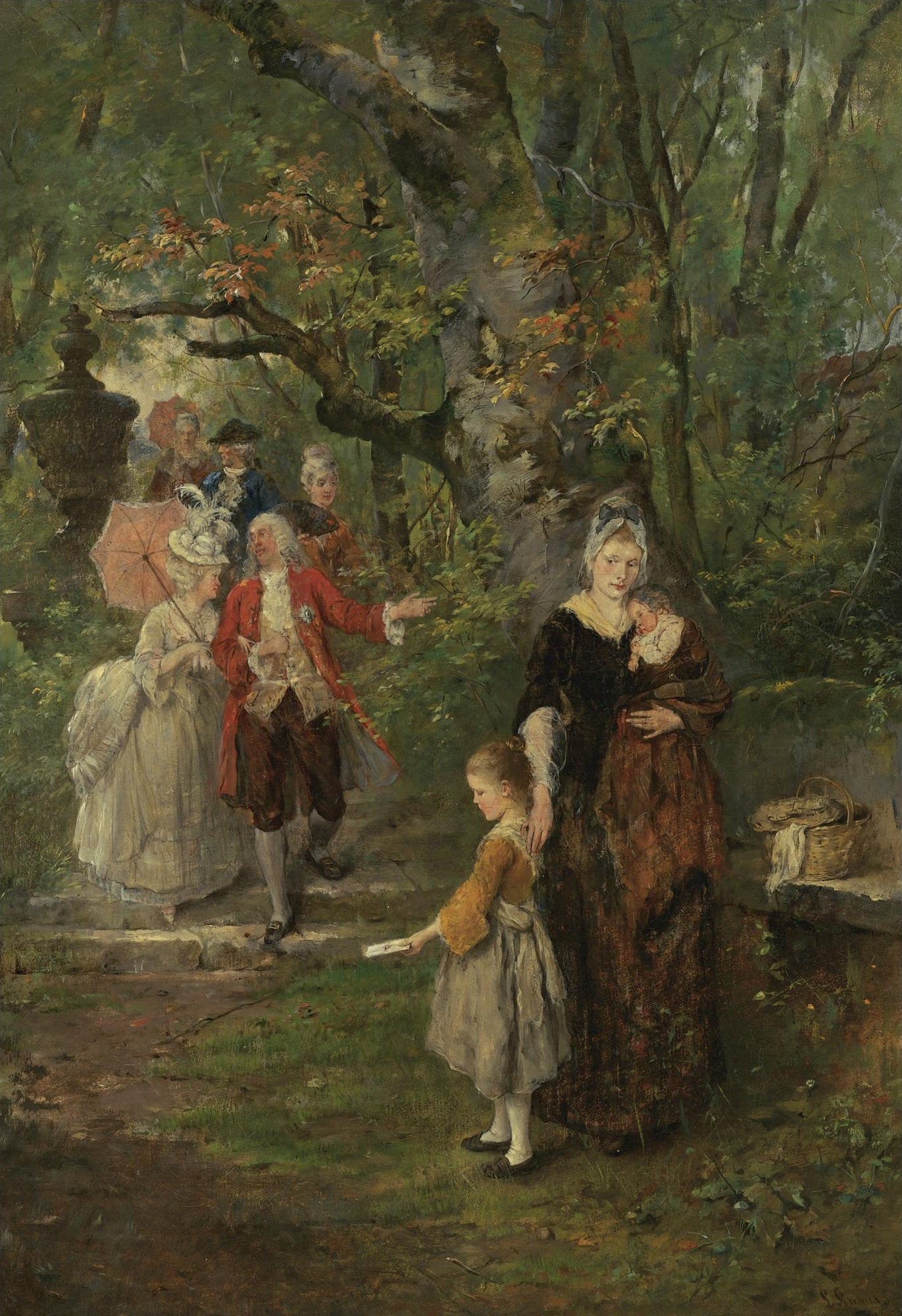 La pétition - Ludwig Knaus - Reproductions de tableaux et peintures haut de gamme