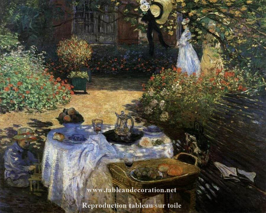 Le déjeuner de Claude Monet - Reproductions de tableaux et peintures haut de gamme