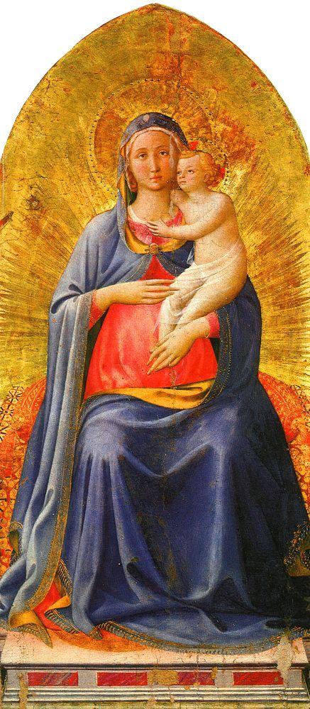 La Madone et l'enfant - Fra Angelico - Reproductions de tableaux et peintures haut de gamme