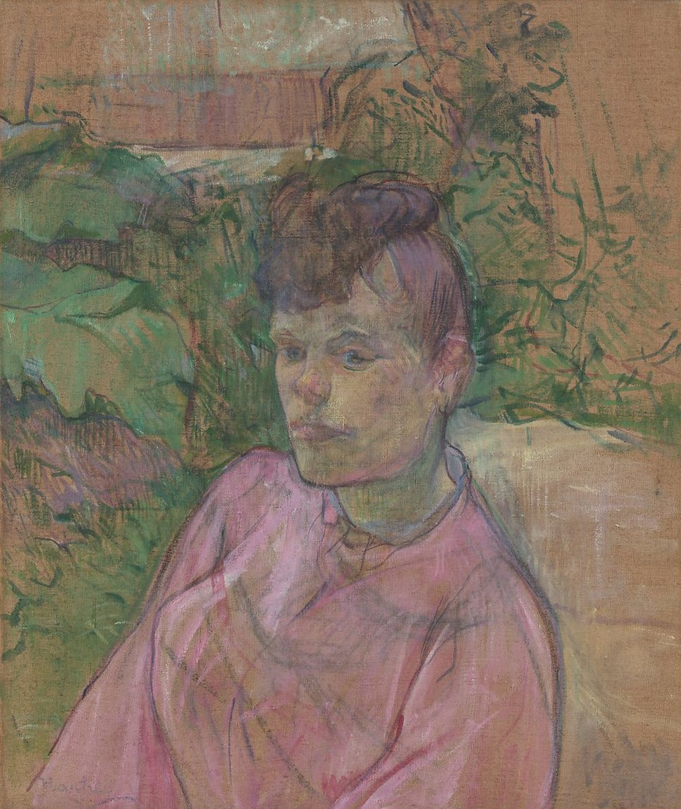 Femme dans le jardin de Monsieur Forest - Toulouse Lautrec - Reproductions de tableaux et peintures haut de gamme