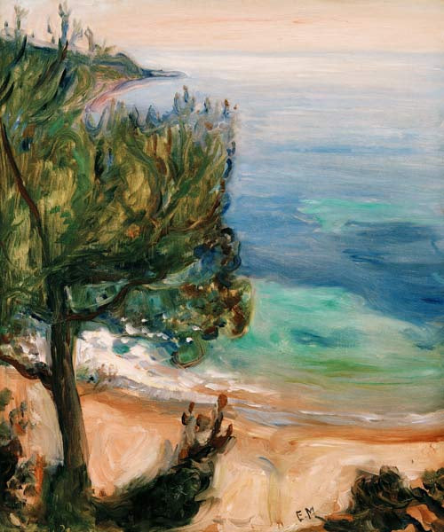 Paysage près de Nice - Edvard Munch - Reproductions de tableaux et peintures haut de gamme