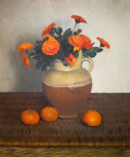 Soucis et mandarines - Félix Edouard Vallotton - Reproductions de tableaux et peintures haut de gamme