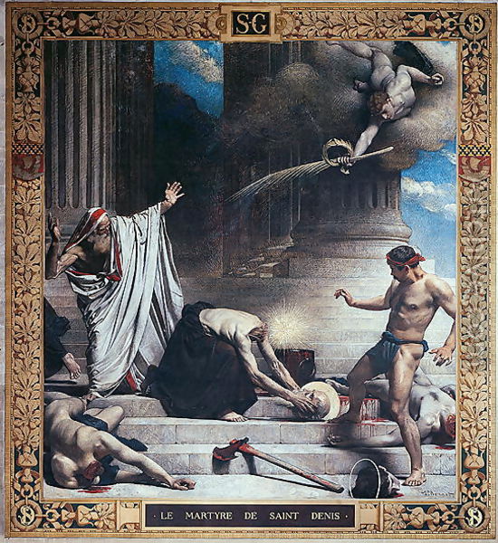 Martyre de Saint Denis - Léon Bonnat - Reproductions de tableaux et peintures haut de gamme