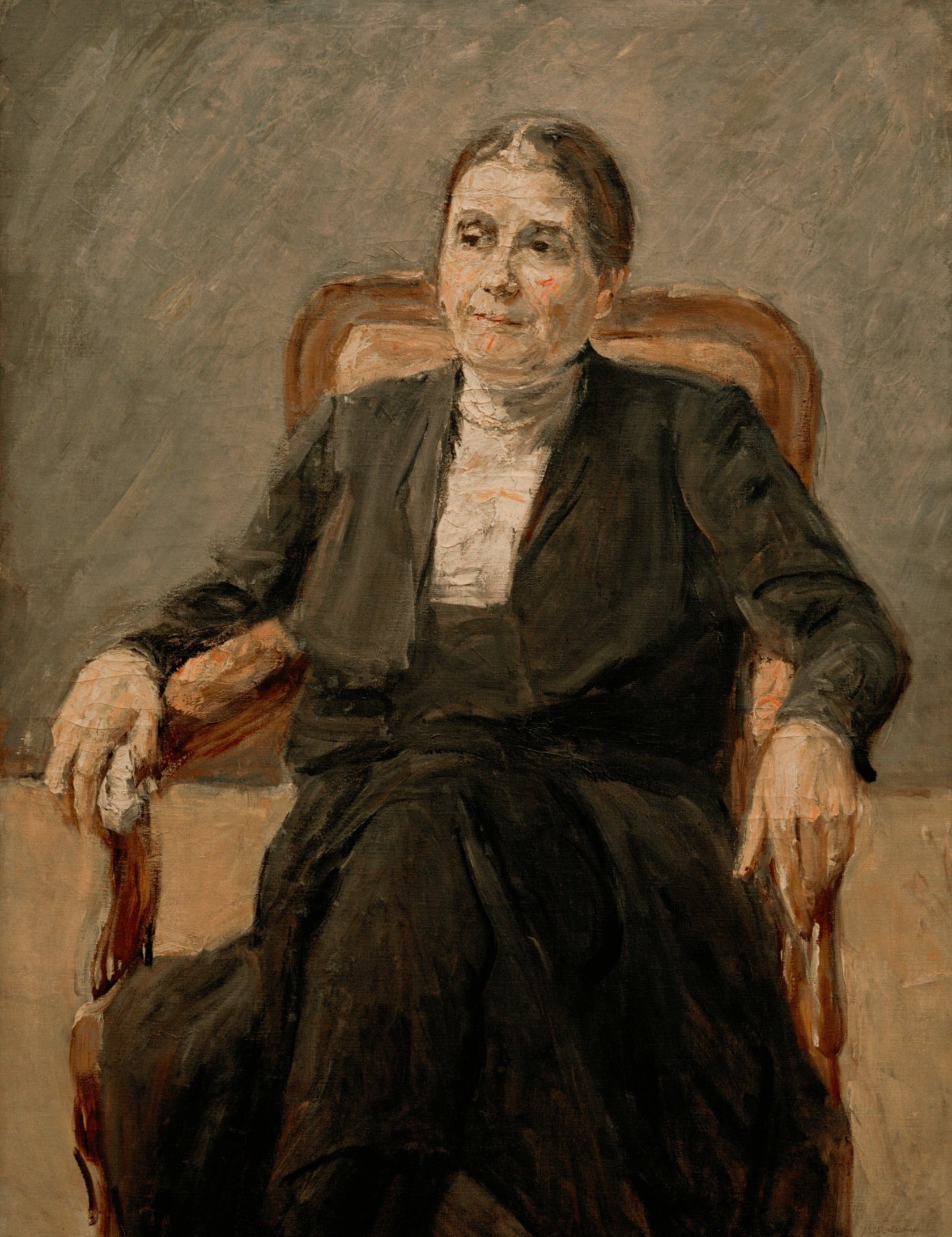 Portrait de Marthe Liebermann - Max Liebermann - Reproductions de tableaux et peintures haut de gamme