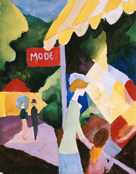 Fenêtre de mode - August Macke - Reproductions de tableaux et peintures haut de gamme