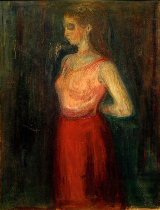 Étude de modèle - Edvard Munch - Reproductions de tableaux et peintures haut de gamme