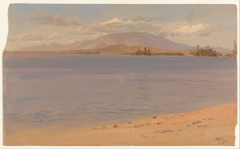 Le Mont Katahdin du lac Millinocket - Frederic Edwin Church - Reproductions de tableaux et peintures haut de gamme