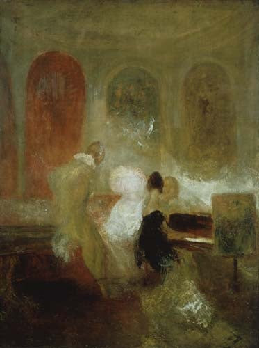 Musique dans le château East Cowes - William Turner - Reproductions de tableaux et peintures haut de gamme