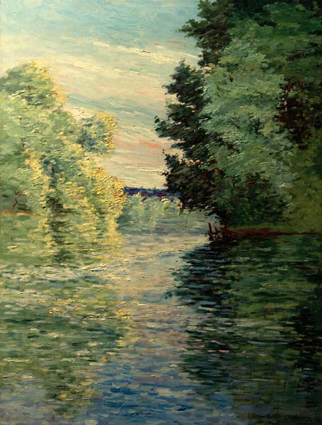 Le petit bras de la Seine près d’Argenteuil de Caillebotte - Reproductions de tableaux et peintures haut de gamme