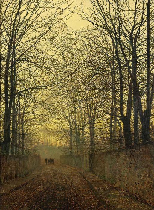 Octobre Or - John atkinson grimshaw - Reproductions de tableaux et peintures haut de gamme