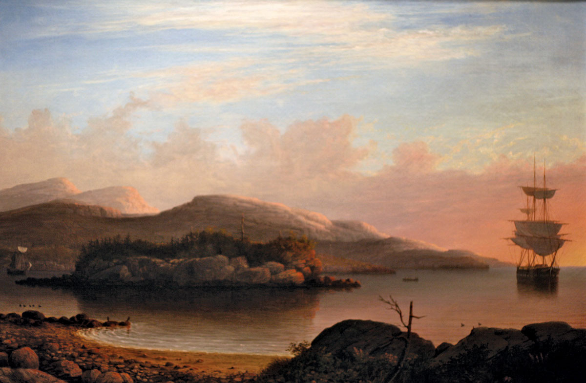 Au large de l'île du Mont-Désert - Fitz Henry Lane - Reproductions de tableaux et peintures haut de gamme