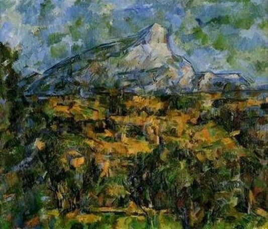 Paysage d'Aix avec le Mont Saint-Victoire - Paul Cézanne - Reproductions de tableaux et peintures haut de gamme