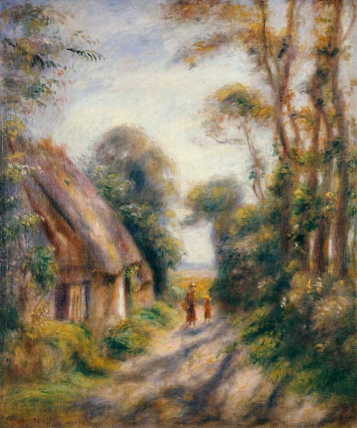 La périphérie de Berneval - Pierre-Auguste Renoir - Reproductions de tableaux et peintures haut de gamme