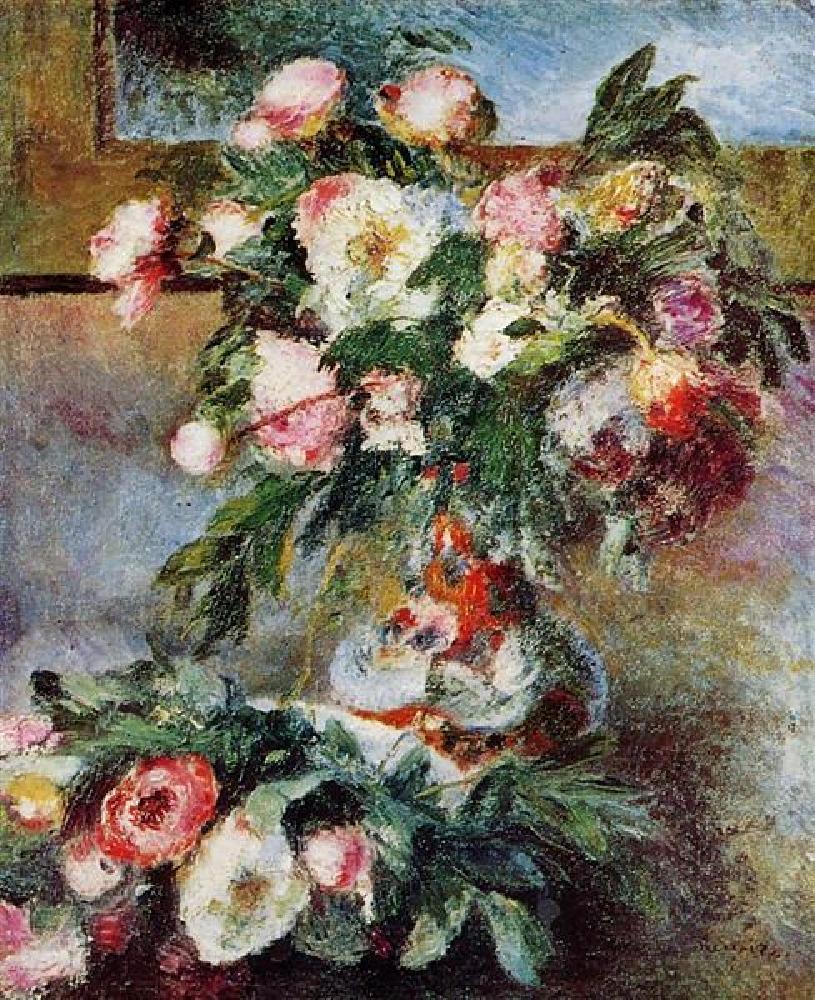 Pivoines - Pierre-Auguste Renoir - Reproductions de tableaux et peintures haut de gamme