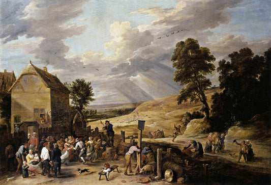 Taverne du singes - David The Younger Teniers - Reproductions de tableaux et peintures haut de gamme