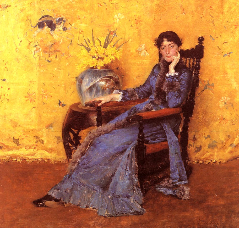 Portrait of Miss Dora Wheeler - William Merritt Chase - Reproductions de tableaux et peintures haut de gamme