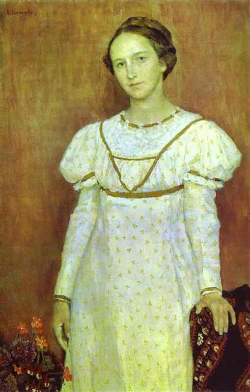 Portrait d'Olga Poletayeva - Viktor Vasnetsov - Reproductions de tableaux et peintures haut de gamme