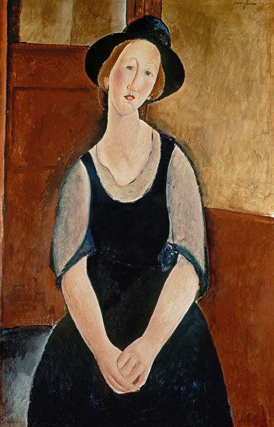 Portrait de Thora Klinchlowstrom - Amedeo Modigliani - Reproductions de tableaux et peintures haut de gamme