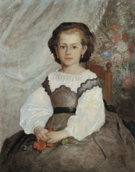 Portrait de Mademoiselle Romaine Lacaux - Pierre-Auguste Renoir - Reproductions de tableaux et peintures haut de gamme