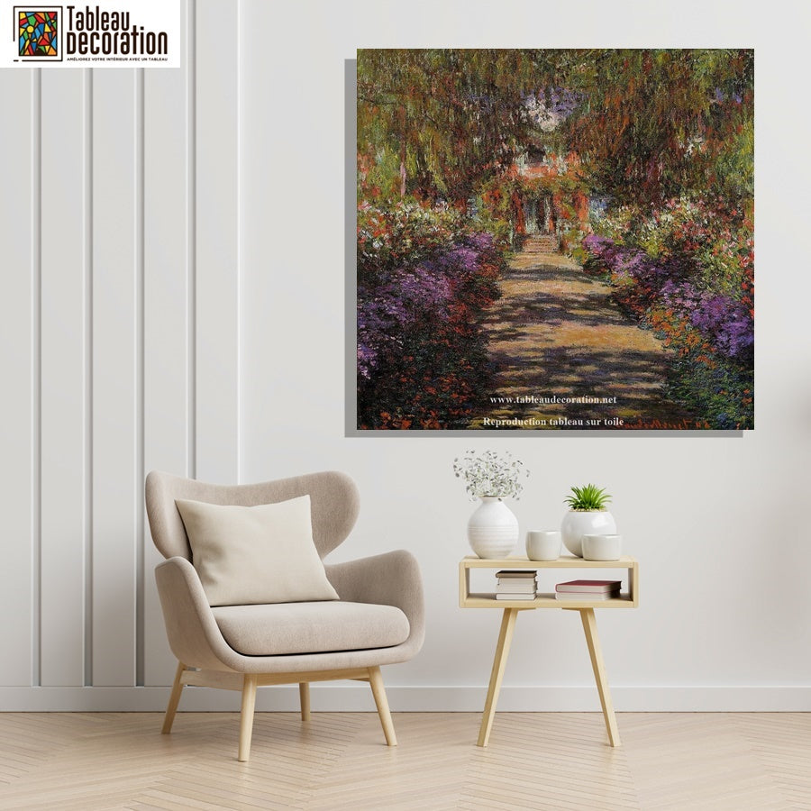 L'avenue de Giverny - Claude Monet - Reproductions de tableaux et peintures haut de gamme