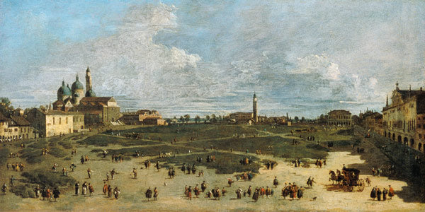 Padoue / Prato della Valle / Canaletto - Giovanni Antonio Canal - Reproductions de tableaux et peintures haut de gamme