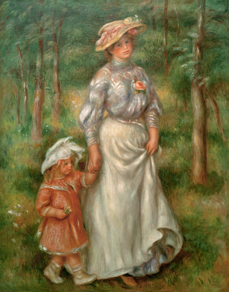 La promenade de Pierre - Auguste Renoir - Reproductions de tableaux et peintures haut de gamme