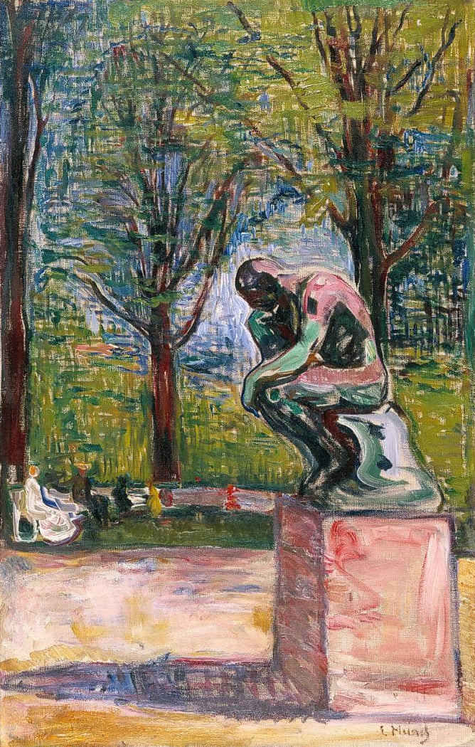 Le penseur de Rodin - Edvard Munch - Reproductions de tableaux et peintures haut de gamme