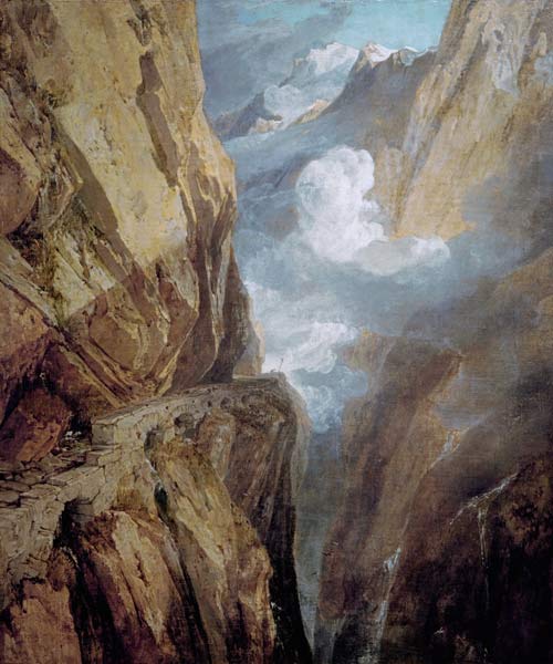 Le col du Saint-Gothard - William Turner - Reproductions de tableaux et peintures haut de gamme