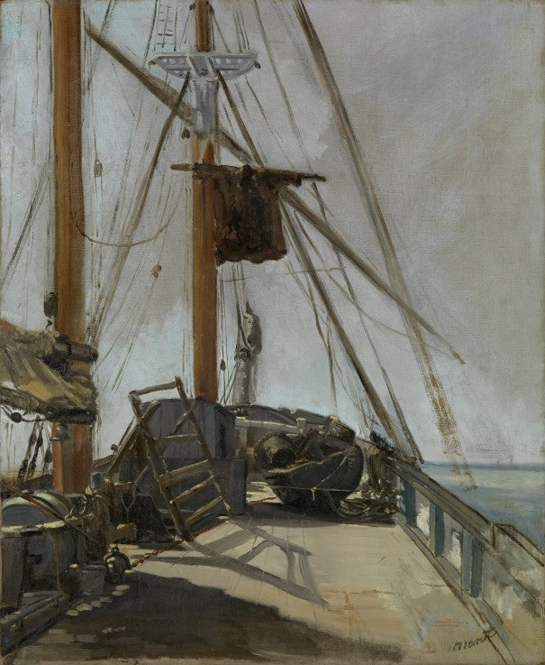 Le pont du navire - Edouard Manet - Reproductions de tableaux et peintures haut de gamme