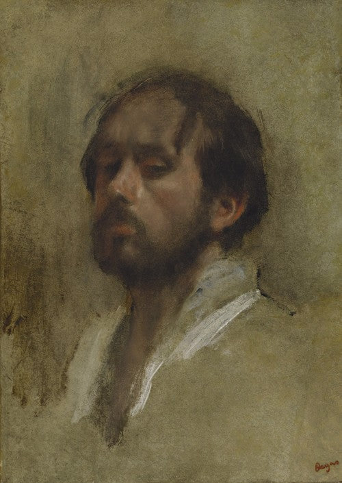 Un autoportrait - Edgar Degas - Reproductions de tableaux et peintures haut de gamme