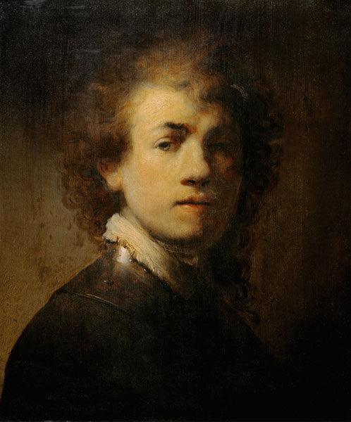 Autoportrait avec Gorget - Rembrandt van Rijn - Reproductions de tableaux et peintures haut de gamme