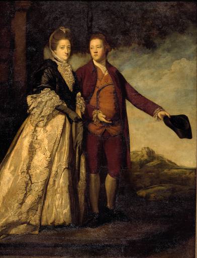 Sir Watkin Williams-Wynn et sa mère - Joshua Reynolds - Reproductions de tableaux et peintures haut de gamme