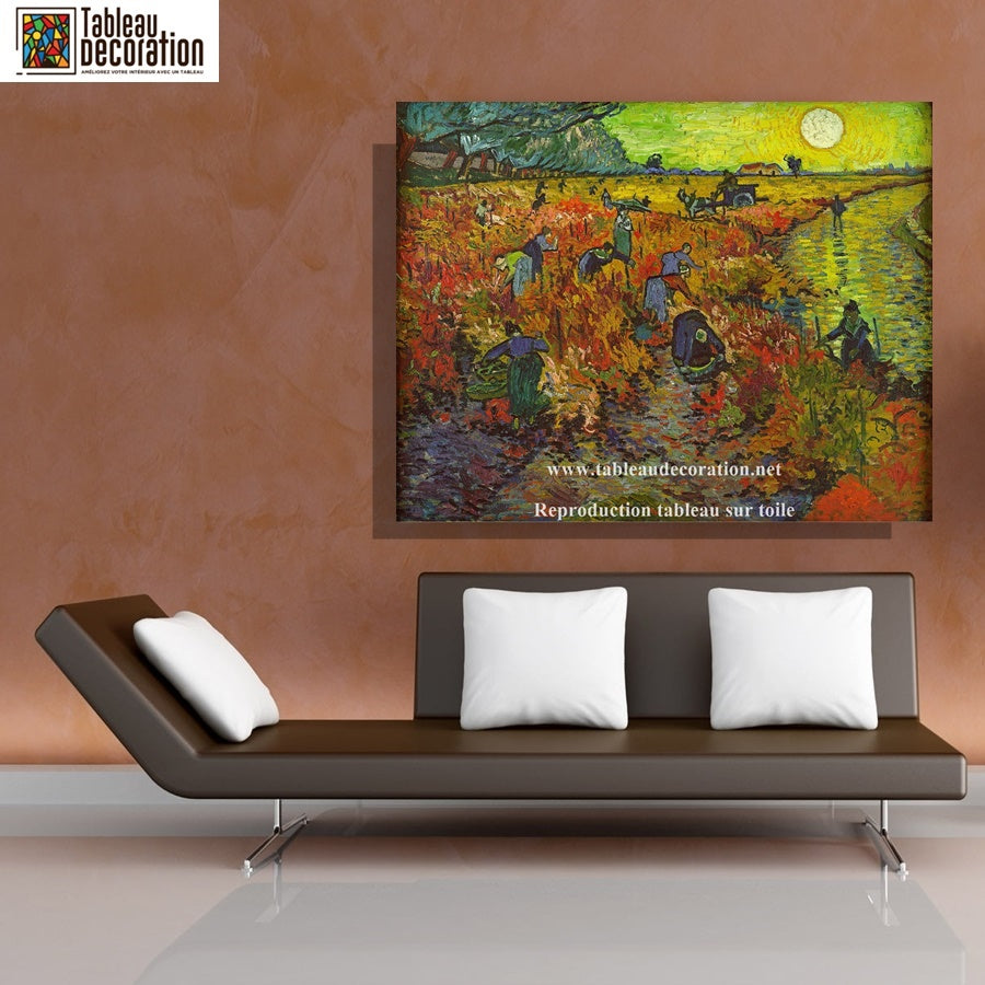 La Vigne rouge d'Arles - Van Gogh - Reproductions de tableaux et peintures haut de gamme