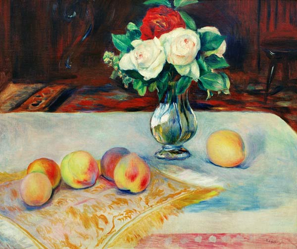 Nature morte, bouquet de fleurs - Pierre-Auguste Renoir - Reproductions de tableaux et peintures haut de gamme