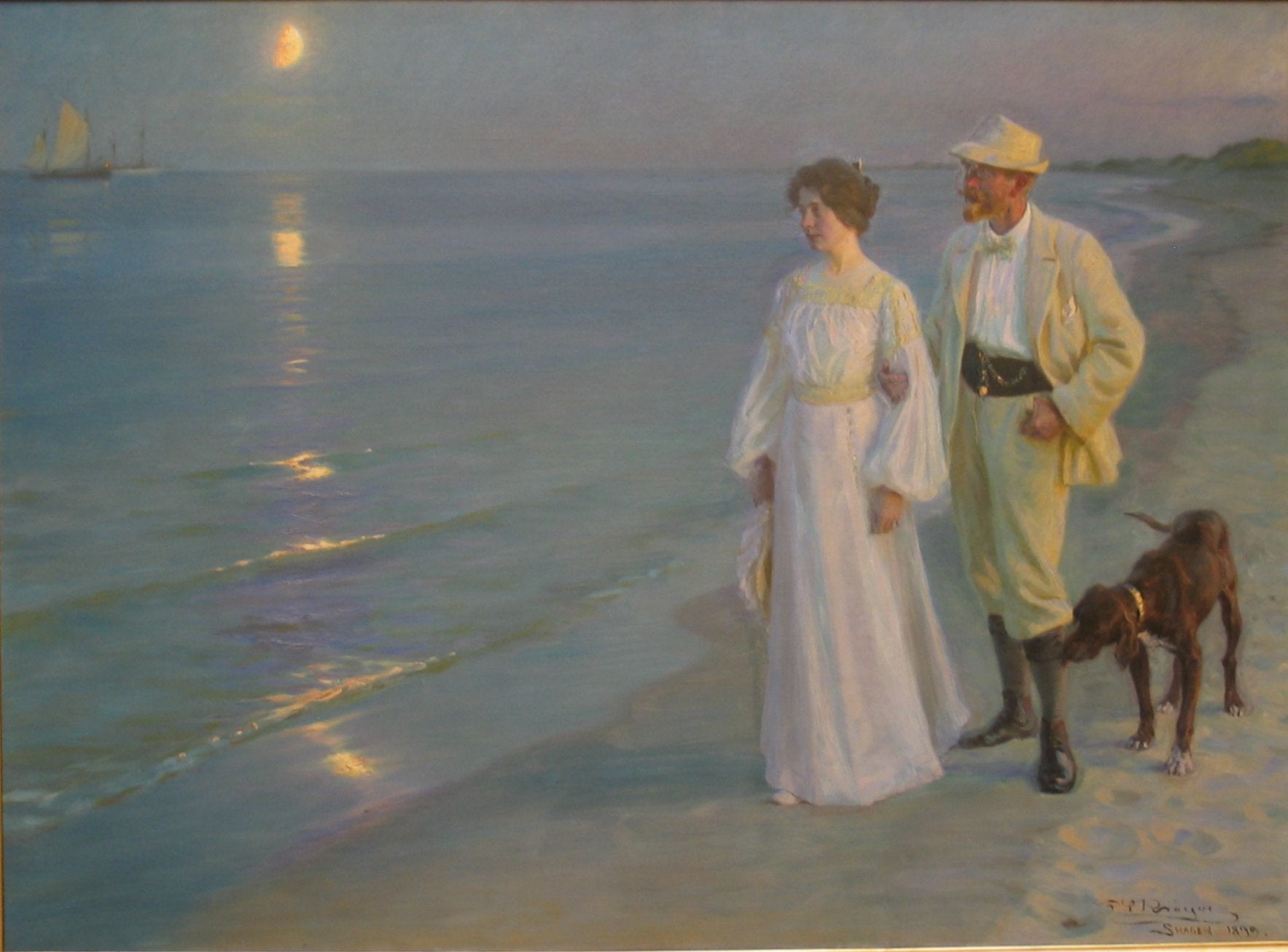 Soirée d'été sur la plage de Skagen - Peder Severin Kroyer - Reproductions de tableaux et peintures haut de gamme