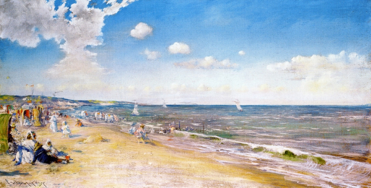 The Beach at Zandvoort - William Merritt Chase - Reproductions de tableaux et peintures haut de gamme