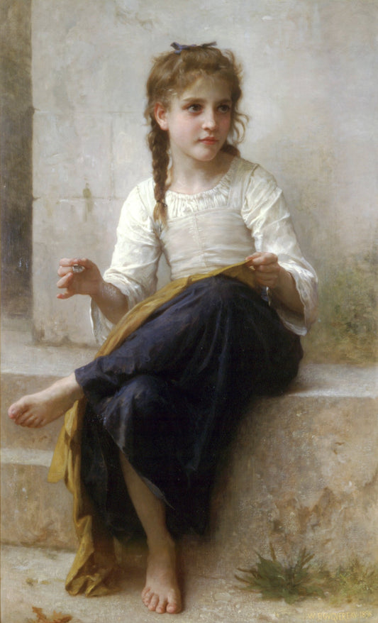 La couturière - William Bouguereau - Reproductions de tableaux et peintures haut de gamme